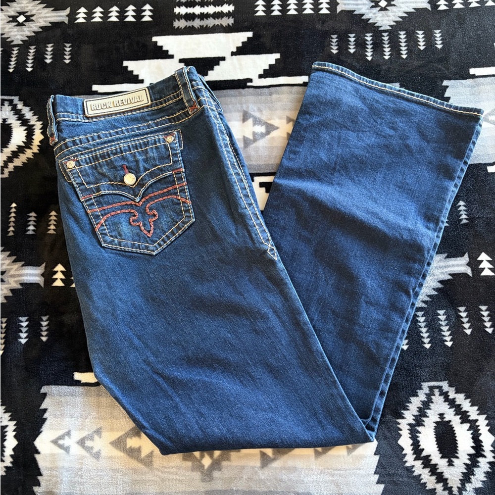 Rock Revival Women's Dark Blue Boot Cut Jeans